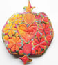Decorations - Pomegranate Hanging Decoration with Beads for Seeds - Image 2