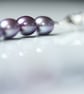 Grey Purple Pearl Necklace - Image 5