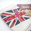 union flag applique embroidery fabric passport cover union jack