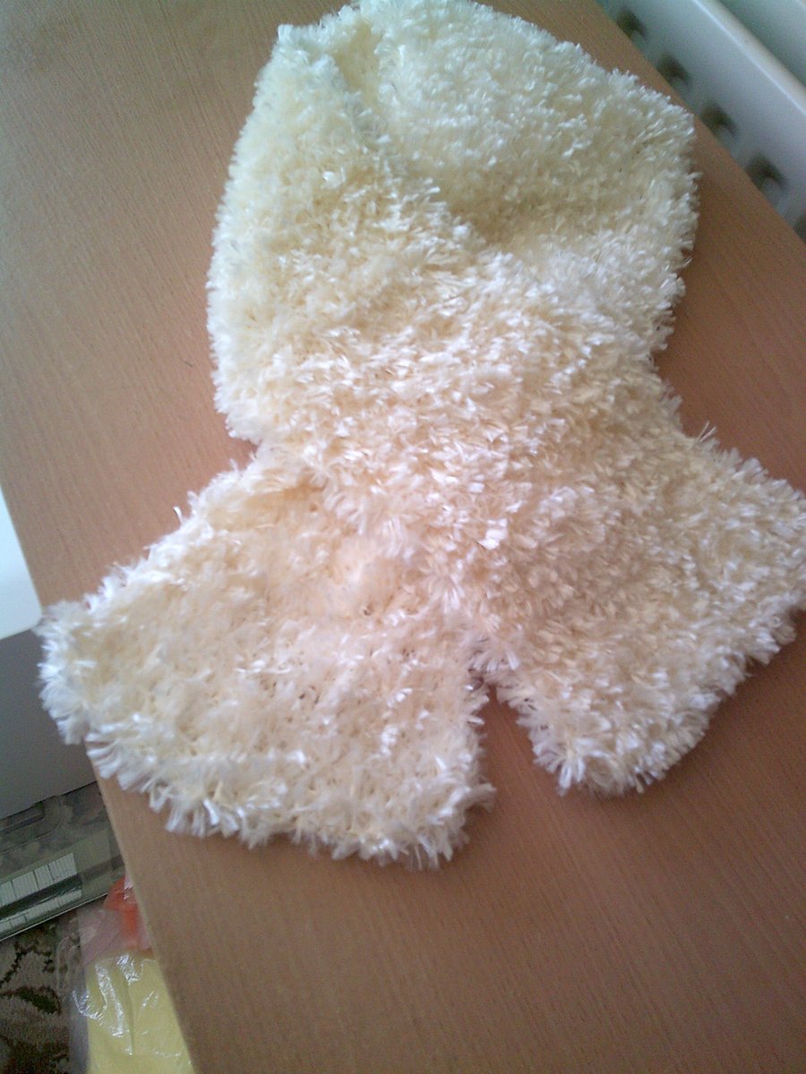 Cream Shimmer Neck Tie