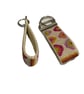 Embroidered Circles Keyring: Cross Stitch Key Fob - Image 10