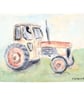 Original ACEO Miniature Watercolour Painting  of Classic Rusting Tractor  - Image 2