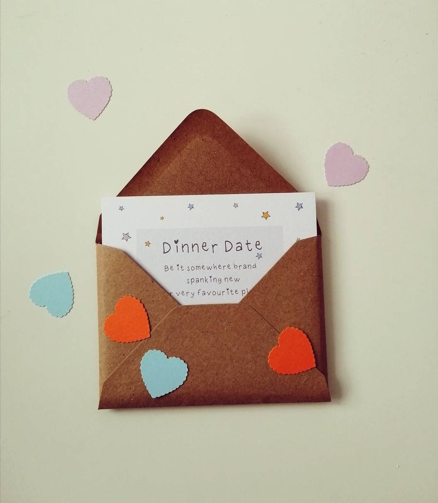 Date Night, Date Night cards,12 small date night cards, monthly date night idea