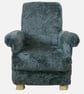 Black Grey Faux Fur Fabric Chair Adult Armchair Teddy Bear Furry Accent Nursery - Image 1
