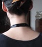 Paisley Star Pattern Ceramic Pendant on Adjustable Black Ribbon with Poppers - Image 5