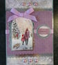 Christmas Card Xmas Tree Fun Sled To A Very Special Family 3D Luxury Handmade - Image 1