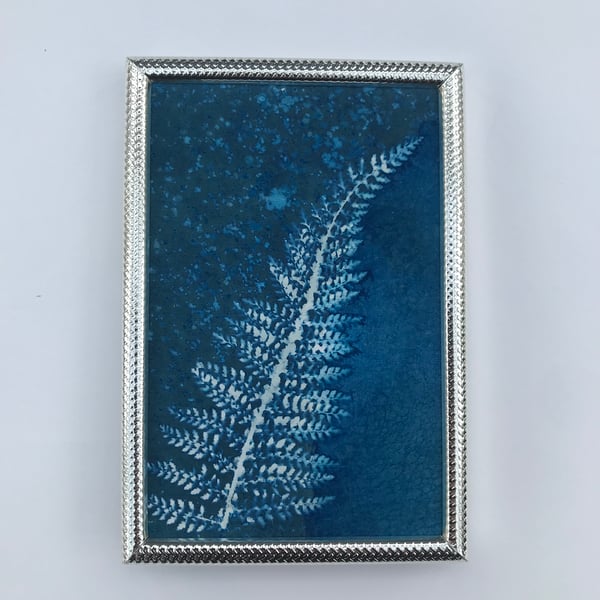 Fern Art, Pretty Art in Silver Plated Frame 