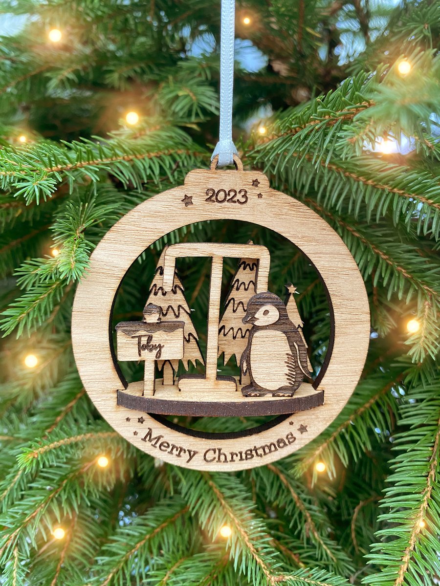 Personalised Baby's First Christmas Tree Ornament