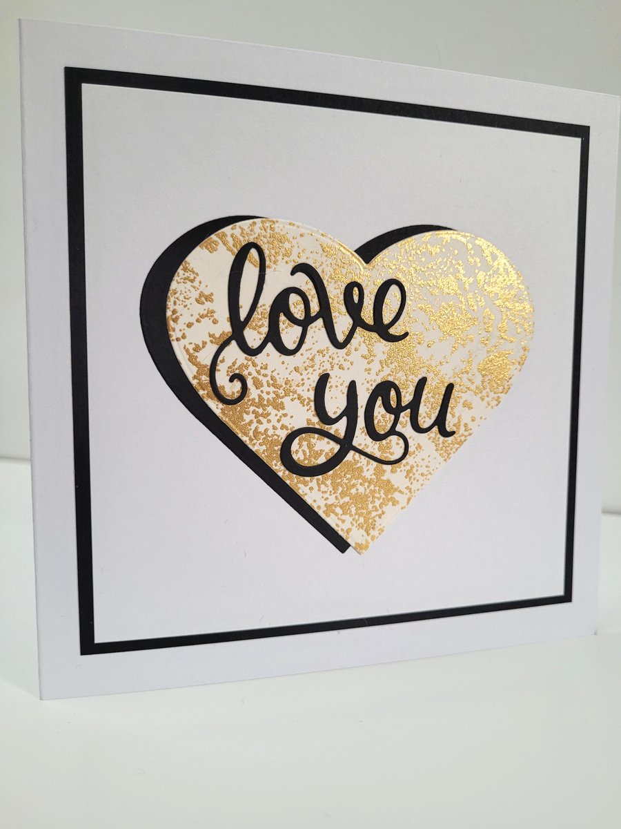Love You - Valentines Card or Anniversary Card