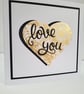 Love You - Valentines Card or Anniversary Card