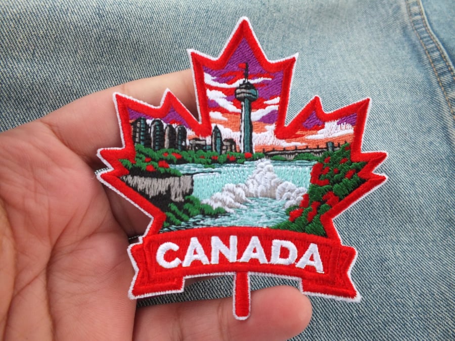Niagara Falls Canada Embroidered Patch Iron On Sew On Badge