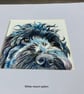 Small Watercolour Original Painting of Black Cockapoo Dog for 8" Frame - Image 4