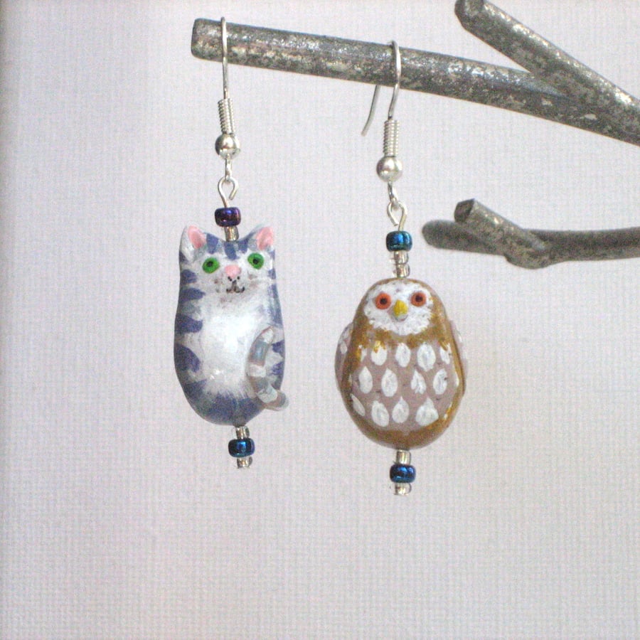 The Owl and the Pussycat Earrings