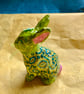 Pretty in green decopatch bunny - Image 4