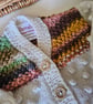  Designer Hand Knitted Bobble Baby Cardigan with Merino Wool 0-3 months size - Image 4