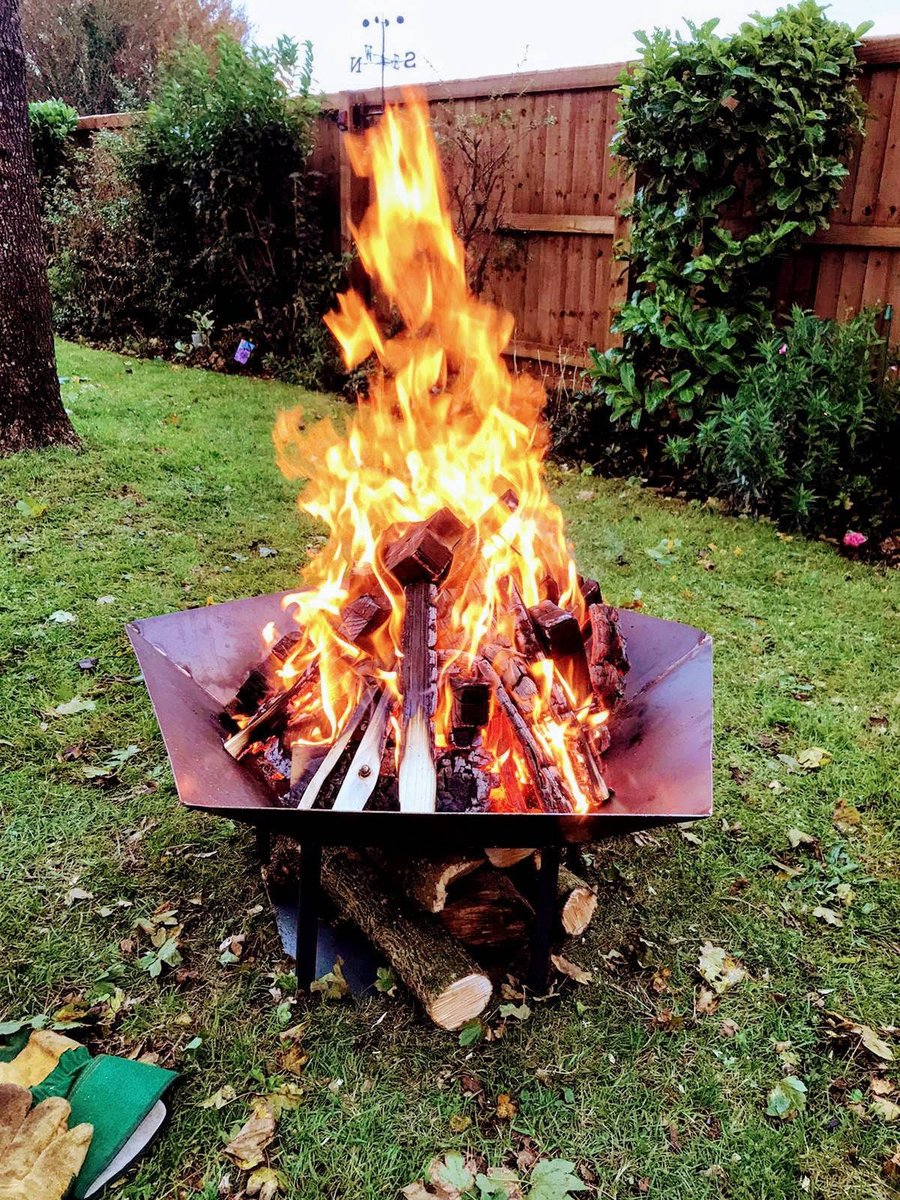 Outdoor Fire Pit, Garden, Log, Storage, Burner