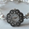 Crystal Bloom Diamante, Crystal & Pearl Watch
