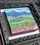 The Storm over the Hills - Original miniature collage. Framed  - Image 6
