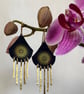 Recycled tin, brass and gold plated earrings  - Image 2