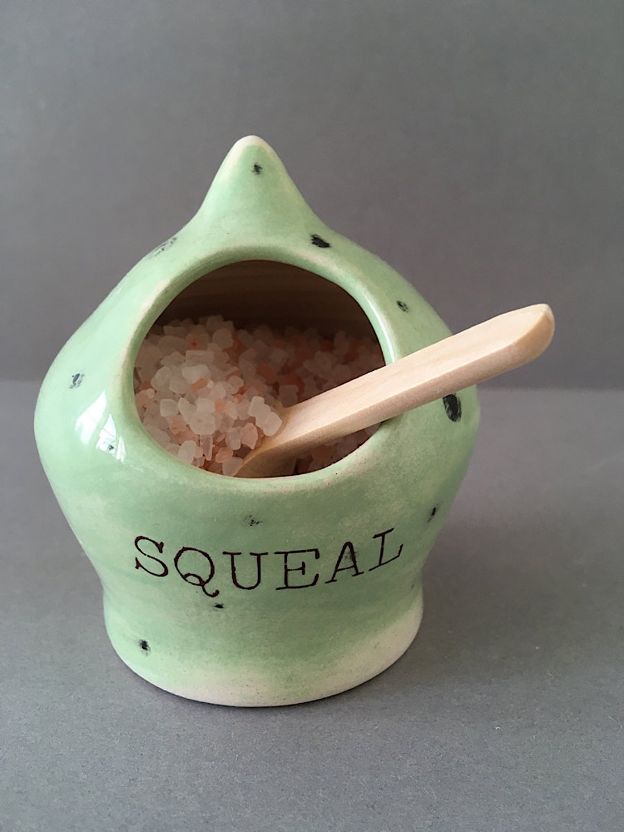 Spotty “Squeal” Salt Pig