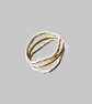 Silver And Gold Wave Ring - Image 2