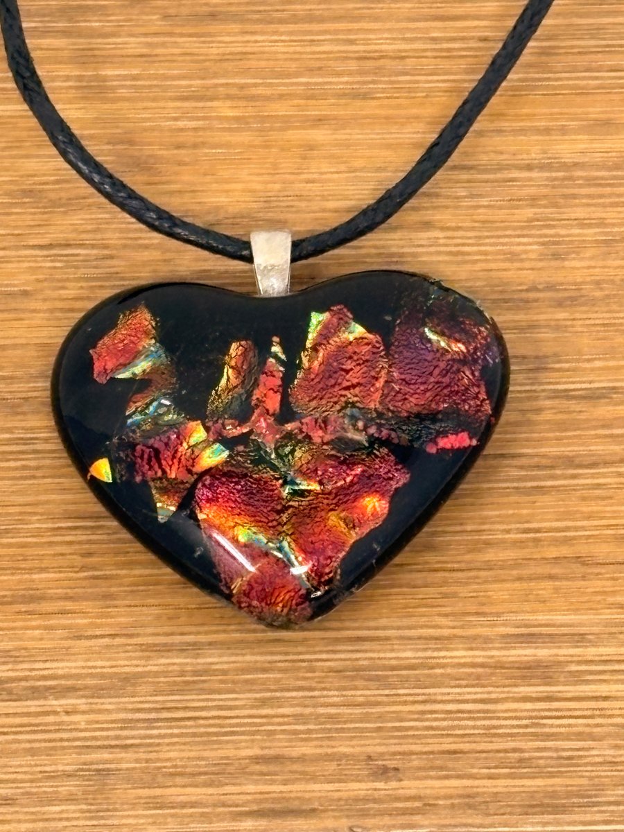 Multi Coloured Heart Pendant