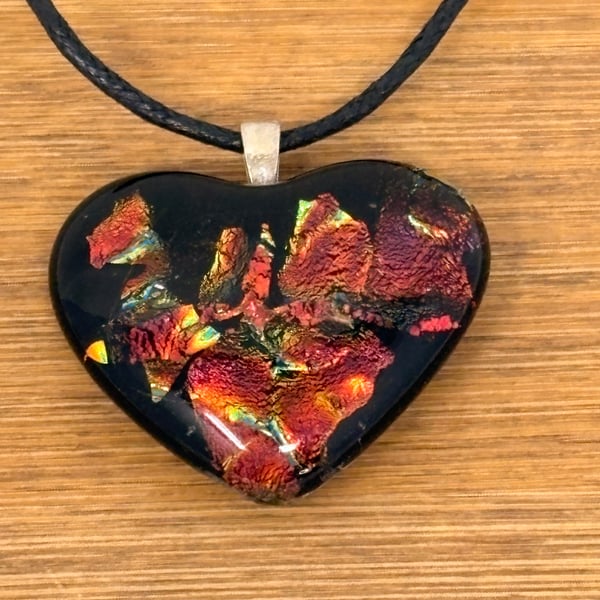 Multi Coloured Heart Pendant
