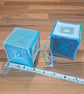 Blue and white cubes, window decoration with sucker-cup attachment - Image 4