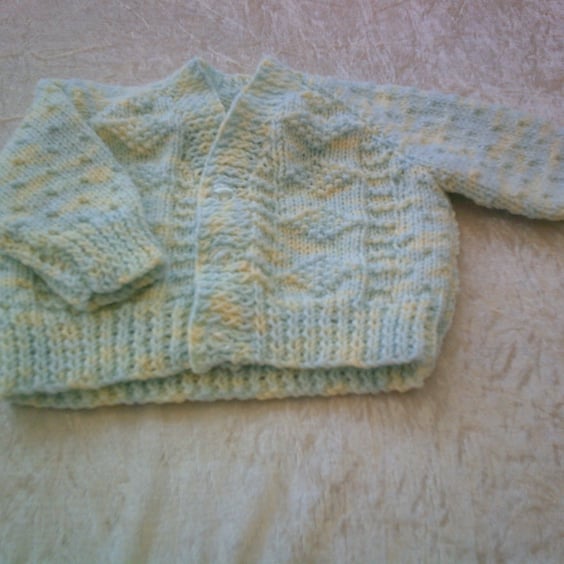 Blue and Lemon 16 inch V Neck Cardigan 