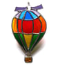 HotAir Balloon Stained Glass Suncatcher Rainbow - Image 6