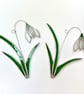 Stained Glass Snowdrop Suncatcher - Handmade Hanging Decoration - Image 5