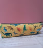 Dinosaur themed long fabric pencil case