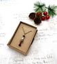 Small crystal Nutcracker pendant in classic red and green christmas jewellery - Image 6