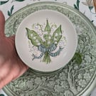 Lily of the valley hand-painted May birth flower ring dish