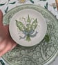 Lily of the valley hand-painted May birth flower ring dish