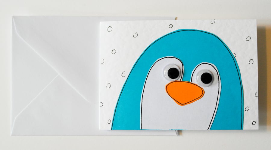 Greeting Cards - Christmas Note Cards Pack of 6 - Penguin Greeting Card 6 Pack 