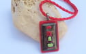 Dichroic glass art jewellery
