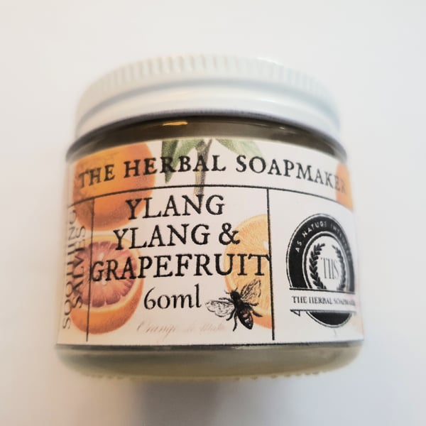 Ylang Ylang & White Grapefruit soothing balm, natural new 60ml pot!