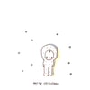 SALE  - christmas card - snow baby