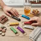 Personalised Engraved Coloured Bottle and Can Opener Keyring