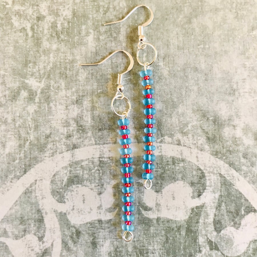 Beaded Dangle Earrings 