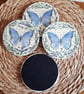 Lavender Butterfly Round Clay Coasters - Image 8
