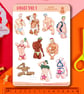 DUDES sticker sheet vol 1, waterproof vinyl gay stickers