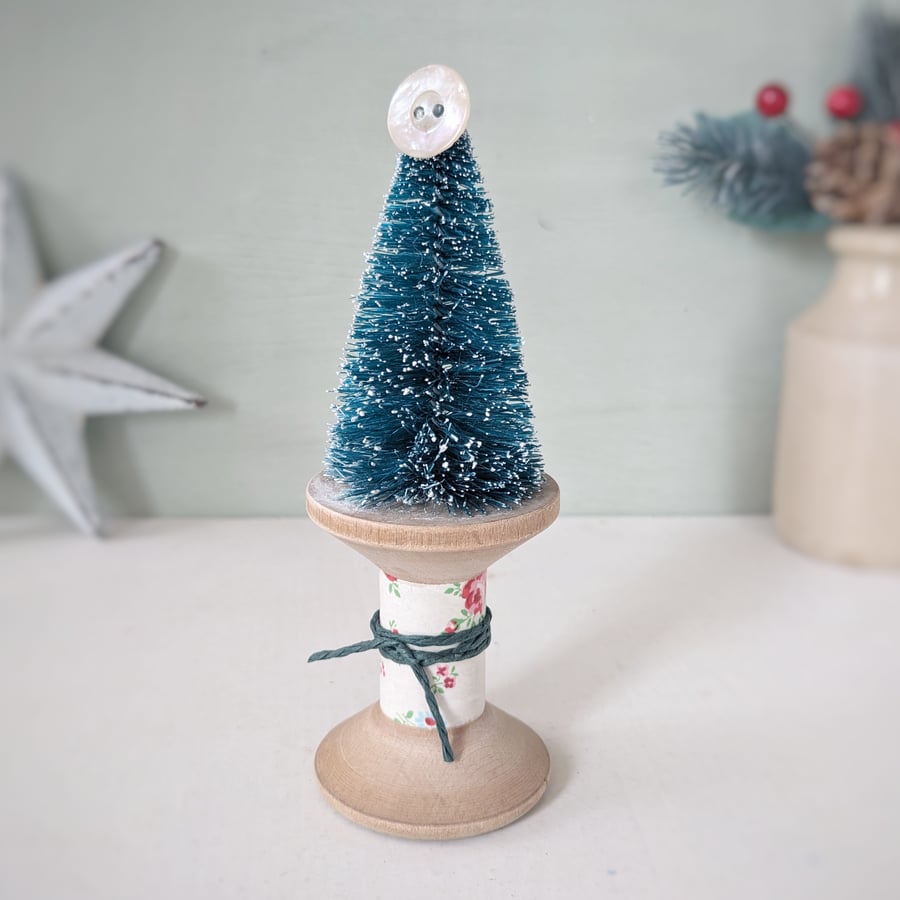 Vintage Bobbin Christmas Tree Decoration