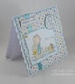 Handmade new baby boy card - baby and ducks - Image 3