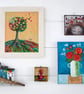 Original Landscape Painting, Tree Artwork, Autumn Art, Cottage Style - Image 10