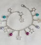 Gorgeous Celestial Stars Bracelet - Silver Tones - Image 6
