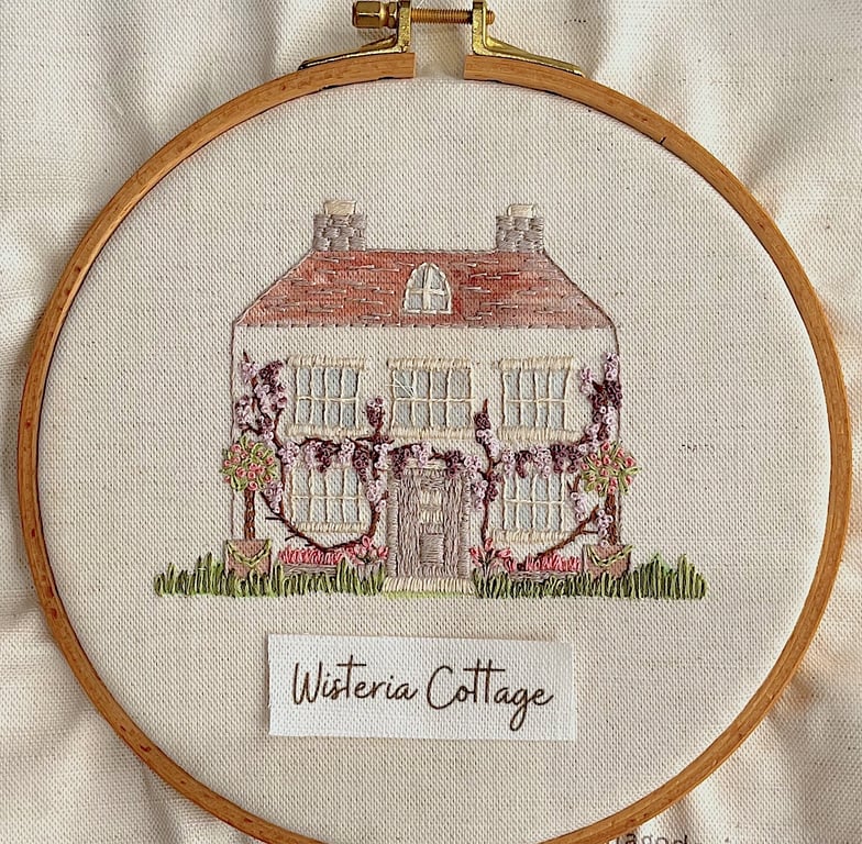 Wisteria Cottage Hand embroidery Kit