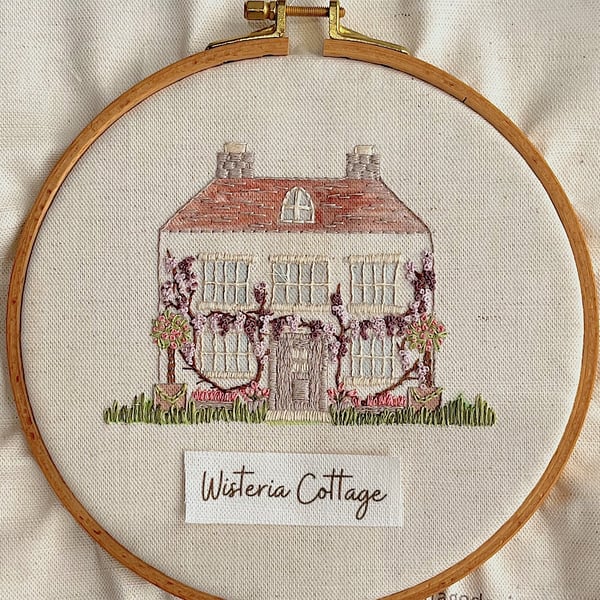 Wisteria Cottage Hand embroidery Kit