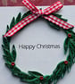 Unique Quilled Wreath Christmas Card Size 5" x 5" (12.5cm x 12.5cm) - Image 3